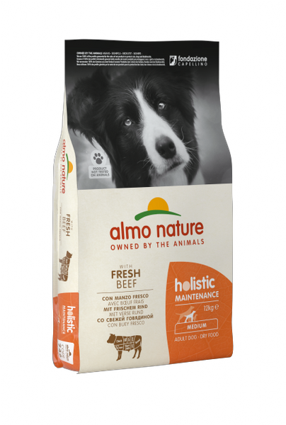Almo Nature Holistic Maintenance Fresh Medium Adult con Manzo - 12 kg