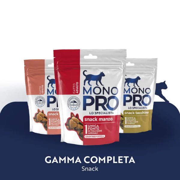 Bundle convenienza: Monopro snack per gatti Grain Free 300 gr multigusto