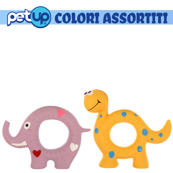 PetUp Joy gioco per cani con squeaker in lattice Baby Zoo per cuccioli