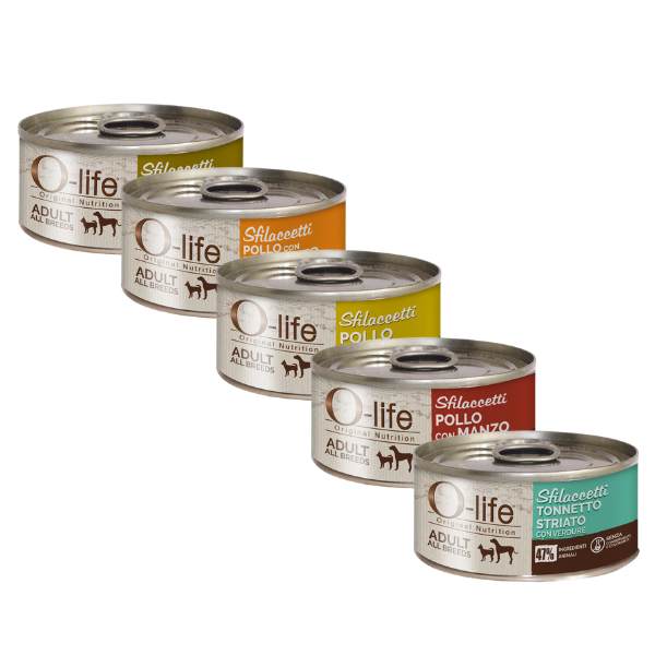 o-life dog adult sfilaccetti 85 gr immagine2