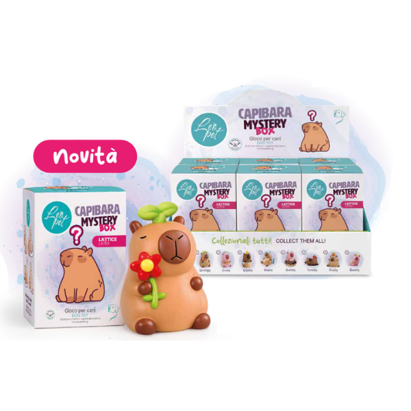 Gioco per cani in lattice Capibara Mystery Box Leopet