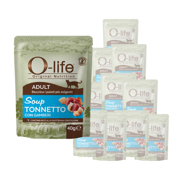 O-life Cat Adult Grain Free Soup per maggiore idratazione 40 gr