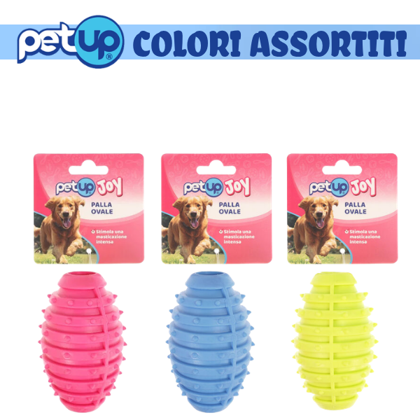 PetUp Joy gioco per cani Palla Ovale in TPR