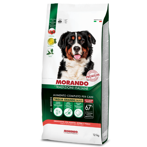 Morando Tradizioni Italiane Dog Adult Maxi Manzo, avena e piselli