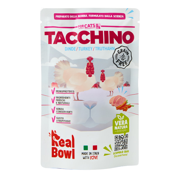 Real Bowl Cat Monoprotein Grain Free 80 gr