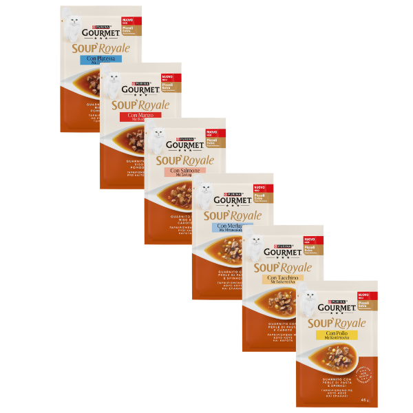 Purina Gourmet Soup Royale Filetti in brodo di cottura 45 gr