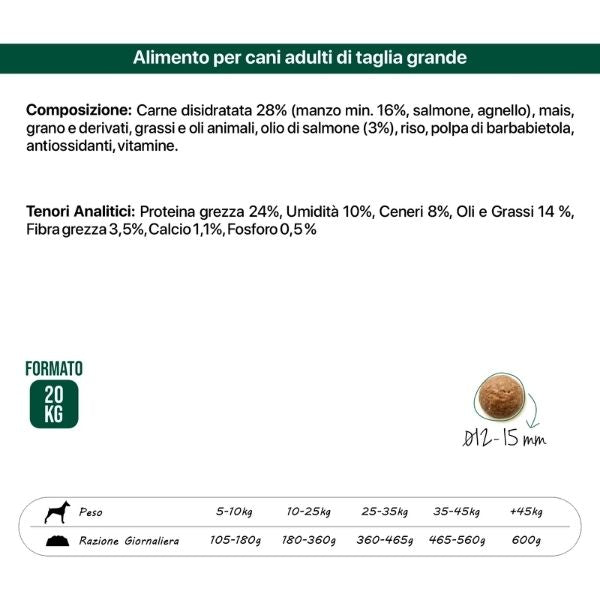 Top Dog Adult Medium/Maxi Mantenimento ricco di Manzo