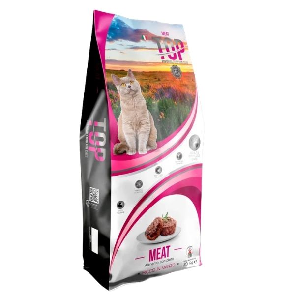 Top Cats Meat Adult Mantenimento ricco di Manzo