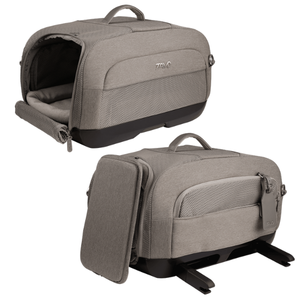 Trasportino per aereo e per seggiolino auto Dupree Tavo - Taglia 1 - Grigio fulvo