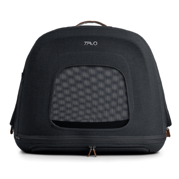 Trasportino da viaggio per animali domestici con sistema IsoFix integrato Crispin Tavo - Small - Nero