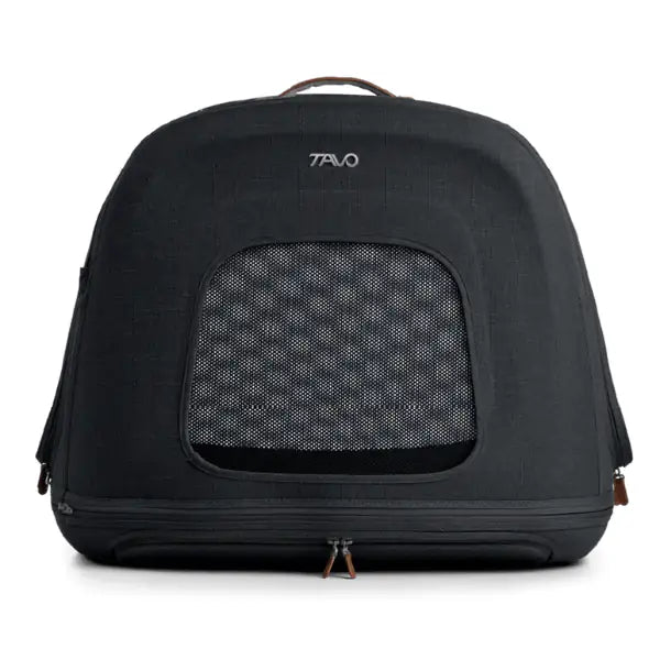 Trasportino da viaggio per animali domestici con sistema IsoFix integrato Crispin Tavo - Small - Nero