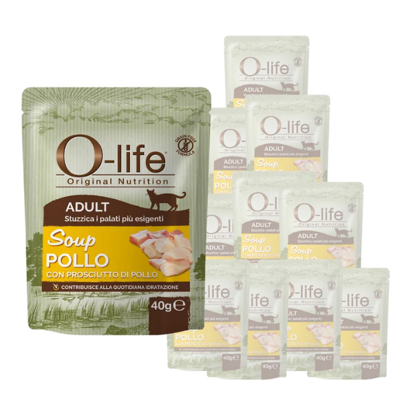O-life Cat Adult Grain Free Soup per maggiore idratazione 40 gr