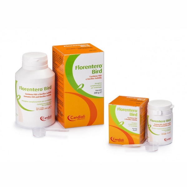 Candioli Pharma Florentero Bird Supporto intestinale Polvere per uccelli domestici