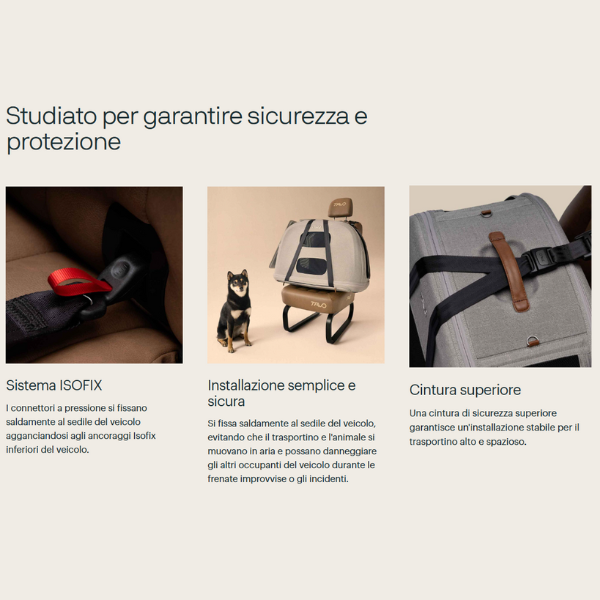 trasportino da viaggio per animali domestici con sistema isofix integrato crispin tavo immagine9