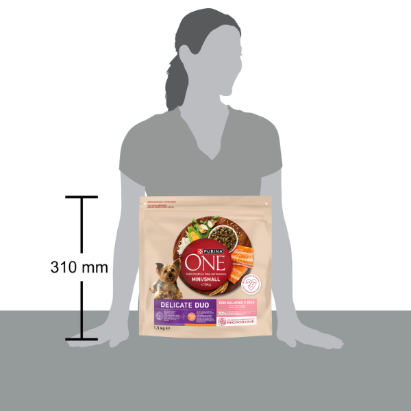 Purina One Dog Adult Mini/Small Delicate Duo con Salmone e riso