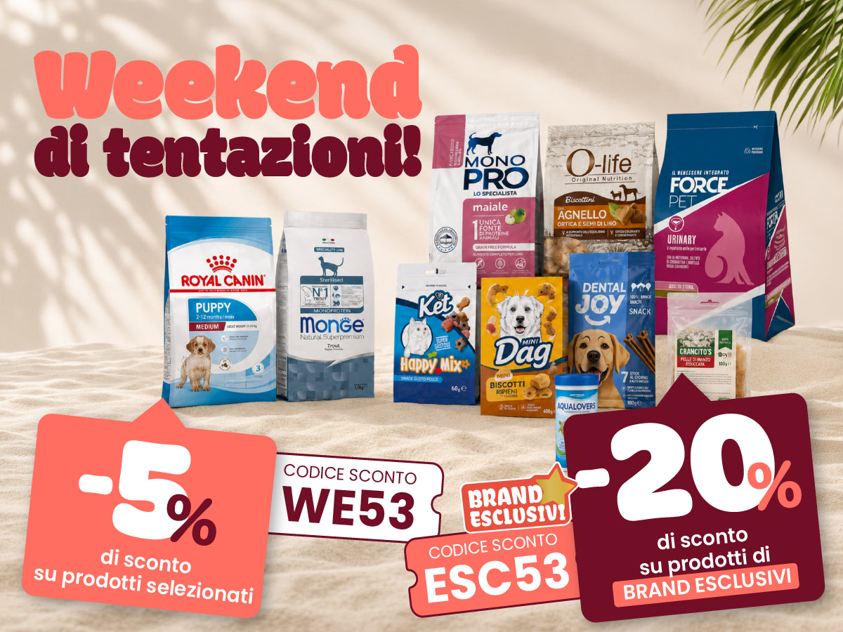 promo week end: usa il codice WE53 e ricevi 5% di sconto su tutto, oppure usa il codice ESC53 e ricevi il 20% di sconto sui brand in esclusiva bauzaar.it Fino alle 23:59 del 19/07