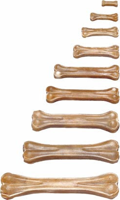 Osso in pelle di bufalo naturale - 1 pz da cm 25 - 10" - 210 gr