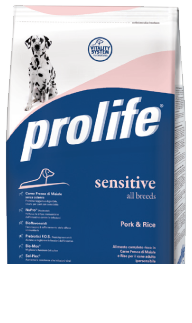 Prolife Sensitive Cane Adult Medium/Large Maiale e Riso - 12 kg