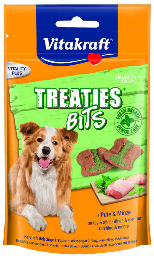 Vitakraft Treaties Bits 120 gr - Menta e Tacchino 