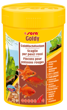 Sera Goldy mangime completo  in scaglie per pesci rossi e d'acqua fredda - 100ml