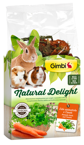 Gimbi Natural Delight  - Erbe Aromatiche e Carote 100 gr