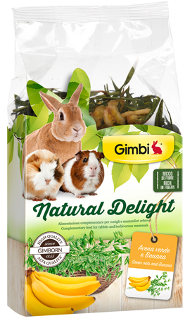 Gimbi Natural Delight  - Avena Verde e Banana 150 gr
