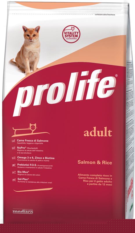 Prolife Lifestyle Gatto Adult Salmone e Riso - 1,5 kg