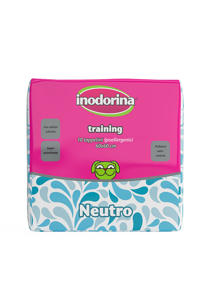 Inodorina Tappetino Igienico con Sticker adesivo - 60 x 60 cm - 10 pz - Neutro