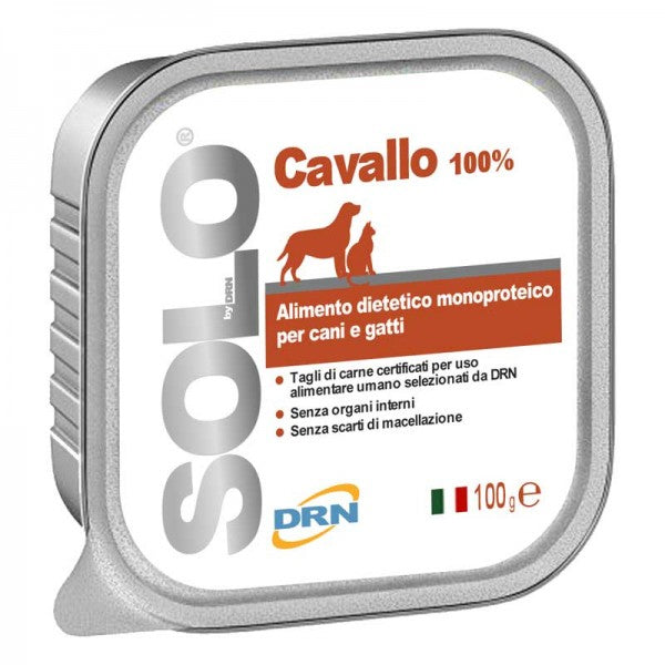 DRN Solo alimento monoproteico cane e gatto 100 gr - Cavallo
