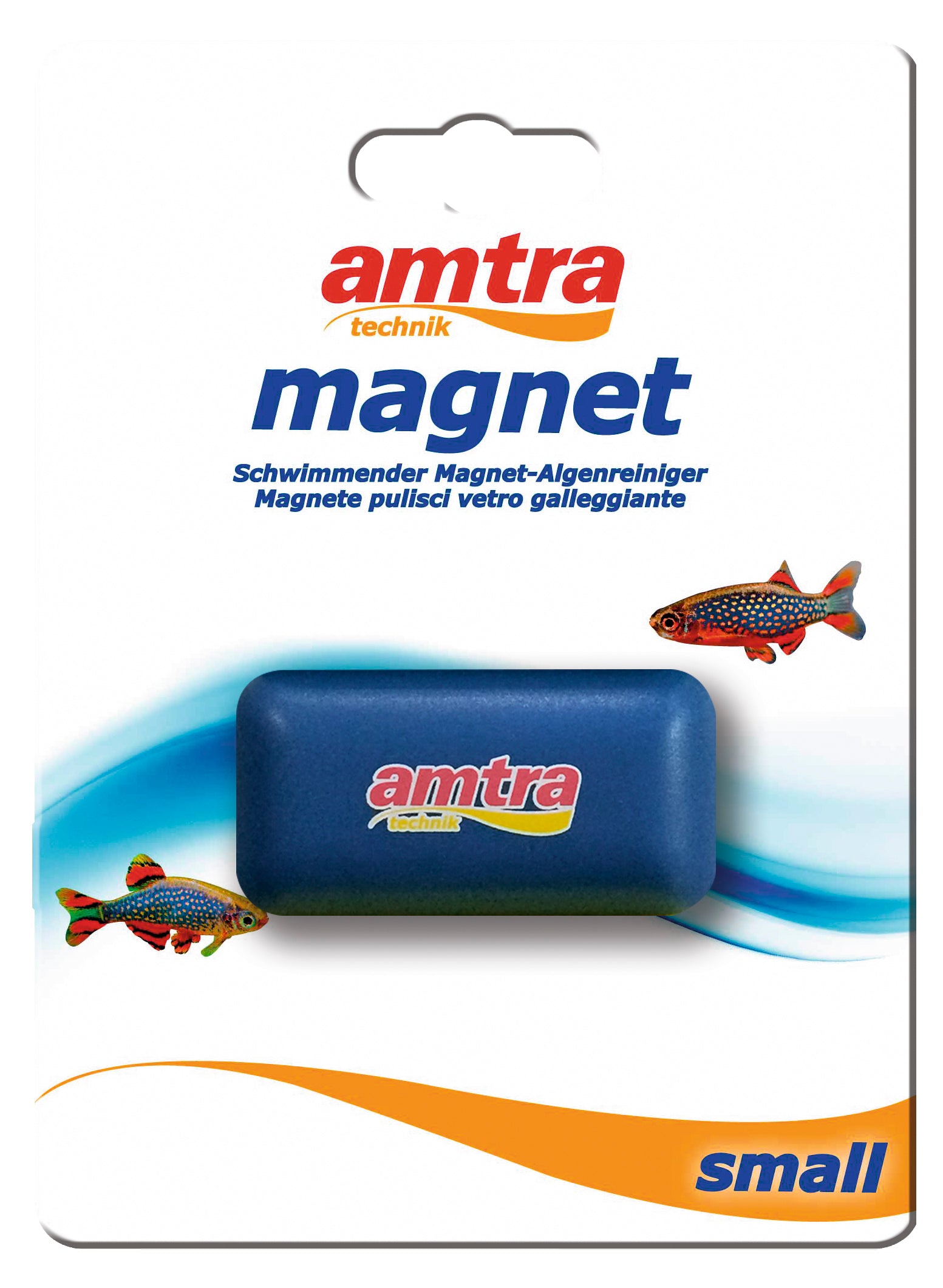 Calamita pulisci vetro per acquari Amtra - Colori assortiti - Small