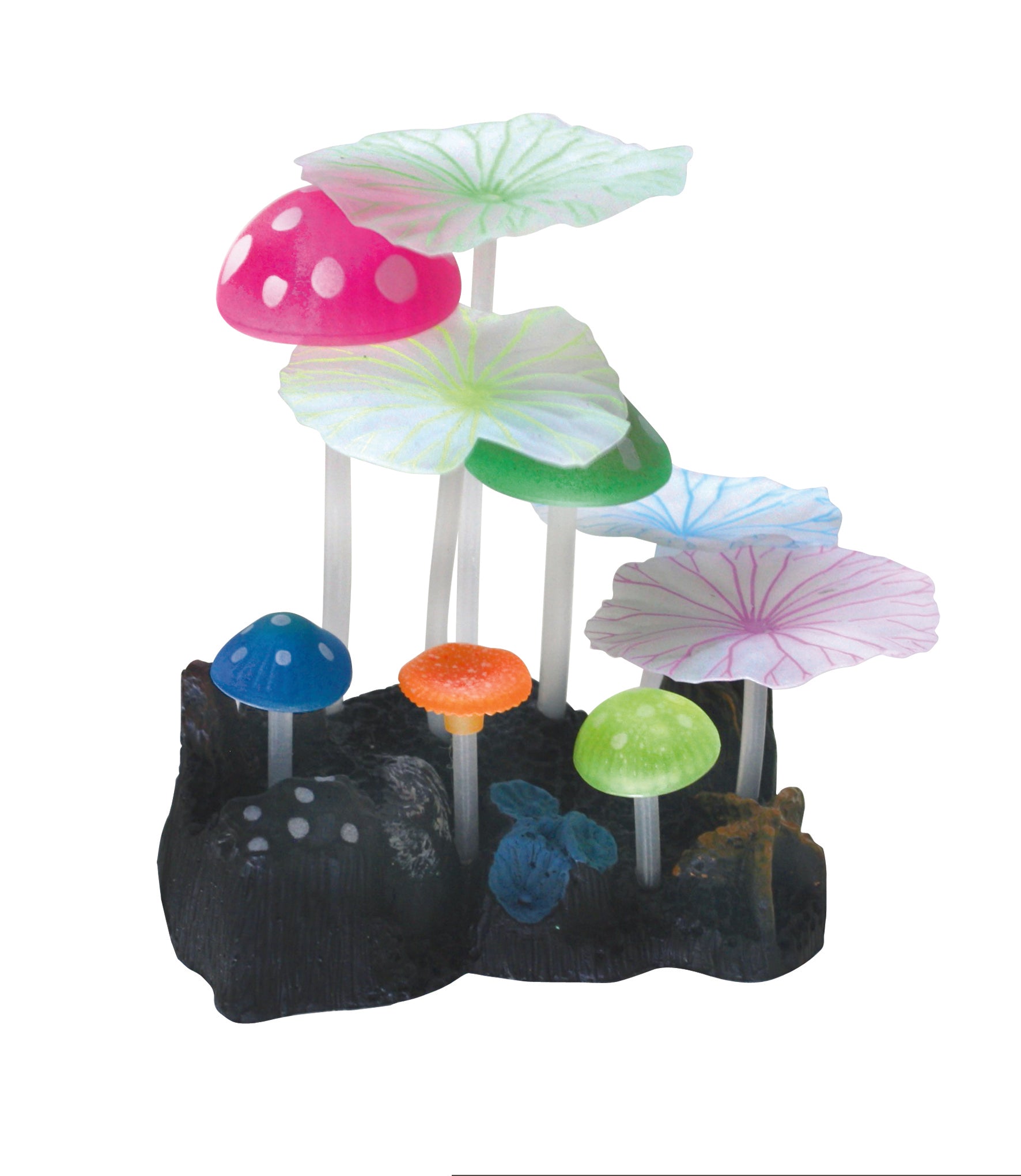 Decorazione Fluo Reef Amtra - 0,098 x 0,075 x 0,11 m - Mushroom and Lotus