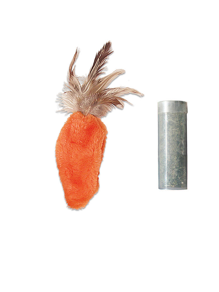 Kong Cat Refillable Catnip - Feather Top Carrot