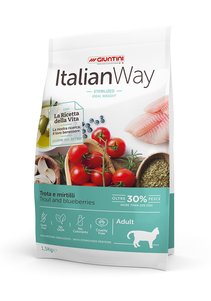 ItalianWay Cat Sterilized Trota e Mirtilli - 400 gr