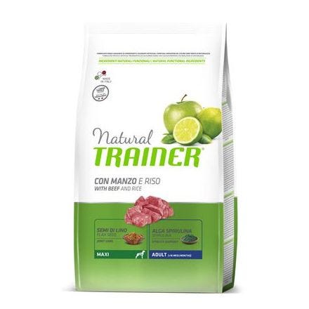 Natural Trainer Adult Maxi con Manzo e riso - 3 kg
