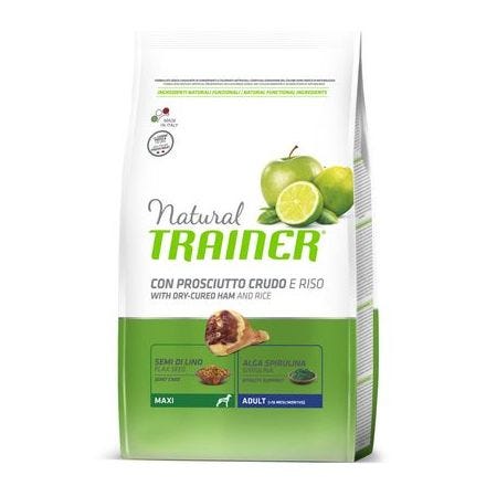 Natural Trainer Adult Maxi con Prosciutto Crudo e Riso - 3 kg