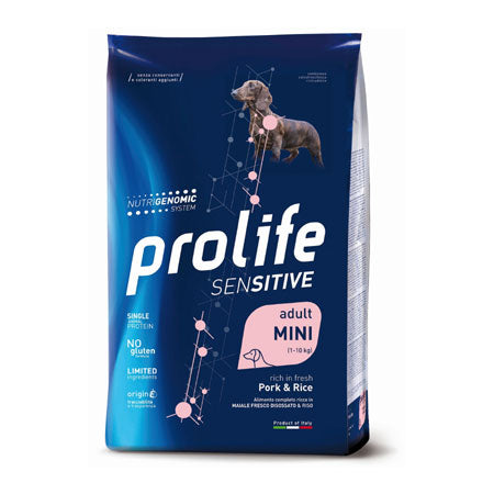 Prolife Sensitive Cane Adult Mini Maiale e Riso - 2 kg