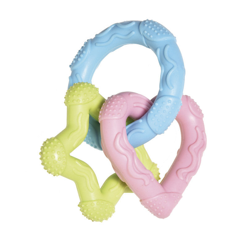 Giochi in lattice TPR Primi Morsi Record - Tris cerchi 13,5 cm