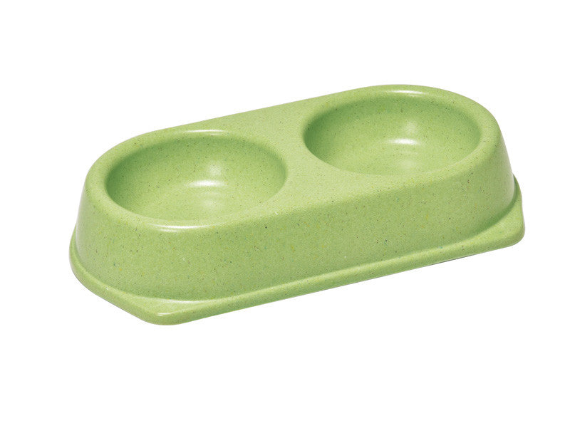 Ciotola Doppia Bamboo Record - Small - 2 x 180 ml Base Doppia Verde