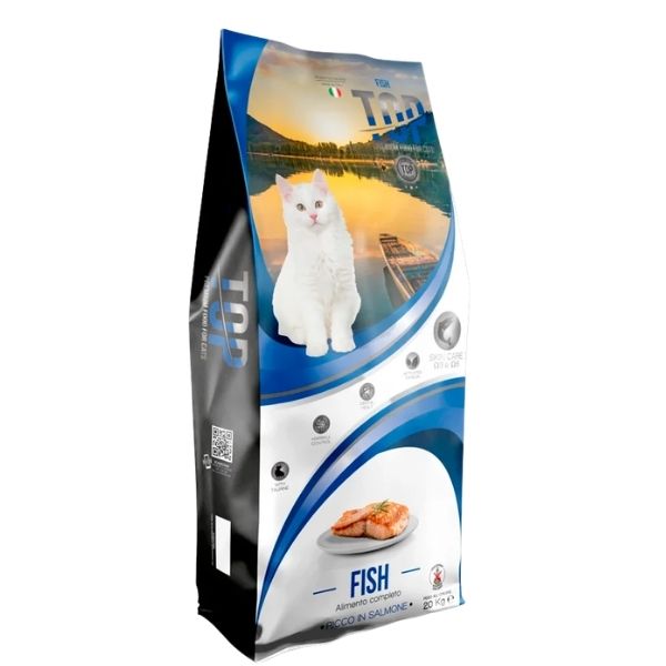 Top Cats Fish Adult Mantenimento ricco di Salmone