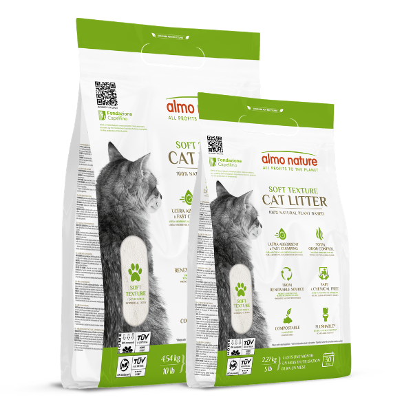 Almo Nature Natural Cat Litter Soft Texture lettiera vegetale