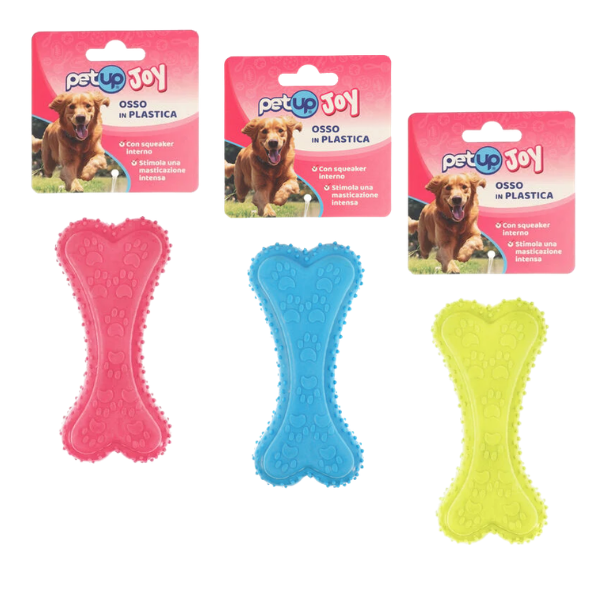 PetUp Joy gioco per cani Osso in TPR con squeaker