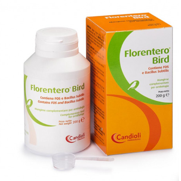 Candioli Pharma Florentero Bird Supporto intestinale Polvere per uccelli domestici
