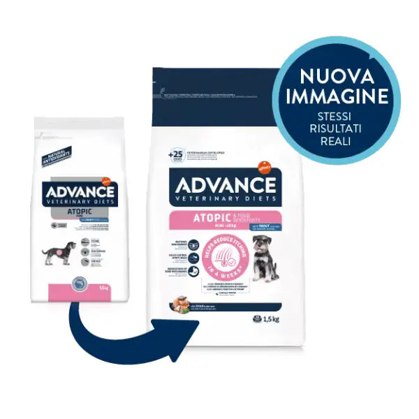 Advance Veterinary Diets Atopic & sensitivity  Mini con Trota e aloe   bauzaarit.myshopify.com