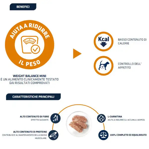 Advance Veterinary Diets Weight Balance Mini Adult gestione del peso 150 gr   bauzaarit.myshopify.com