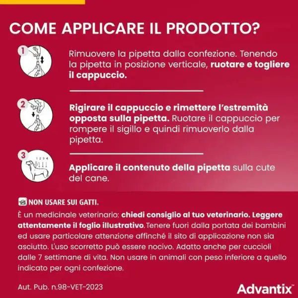 Advantix antiparassitario Spot-On per cani   bauzaarit.myshopify.com