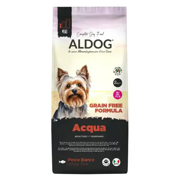 Aldog Acqua Adult Mini Gluten e Grain Free al pesce bianco  2 kg bauzaarit.myshopify.com