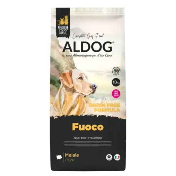 Aldog Fuoco Adult Medium/Large Gluten e Grain Free al maiale   bauzaarit.myshopify.com