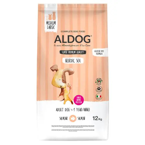 Aldog Super premium Adult Medium/Large Nordic Sea  12 kg bauzaarit.myshopify.com
