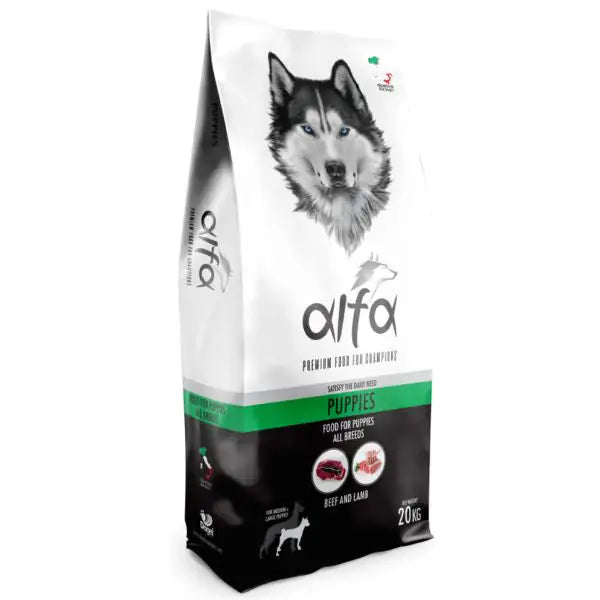 Alfa Premium Dog Food Puppies All Breeds  20 kg bauzaarit.myshopify.com