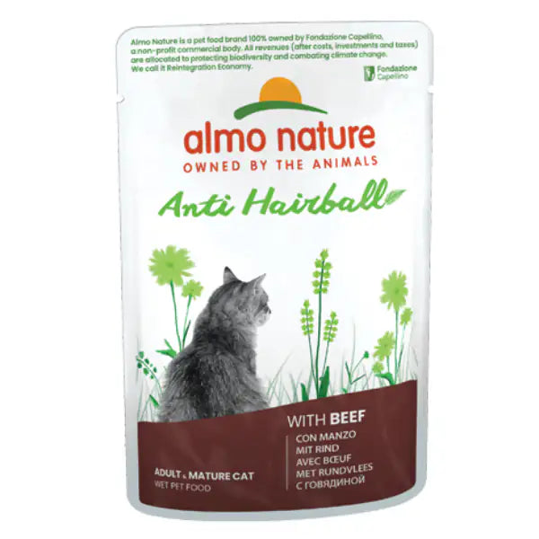 Almo Nature Anti Hairball Cat 70 gr  Manzo bauzaarit.myshopify.com